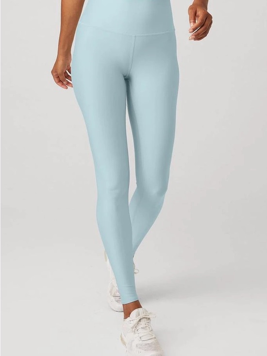 ALO Yoga Pants - ALO Yoga 7/8 High-Waist Light Blue Airlift Leggings XS